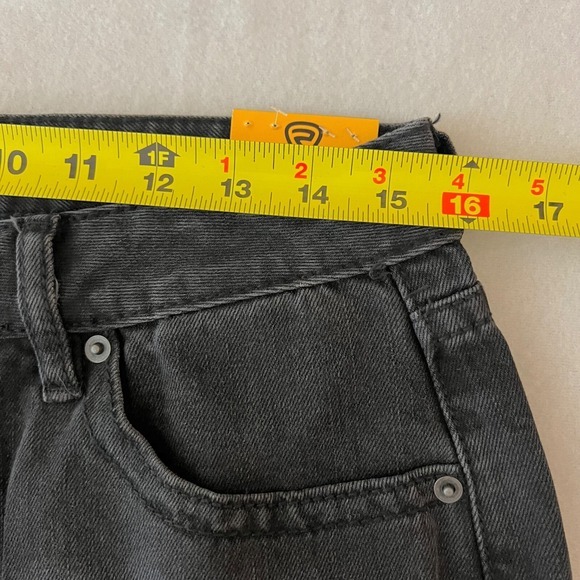 Rock & Roll Women's Distressed High Rise‎ Flare Black Denim Jeans Size 29x30 NWT - Picture 7 of 12